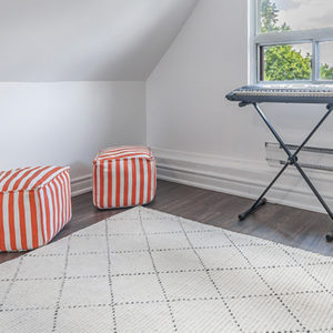 Orange Poufs